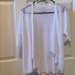 White long shrug /open cardigan